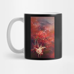 Red Spider Lily Lycoris Radiata Mystical Art Style Mug